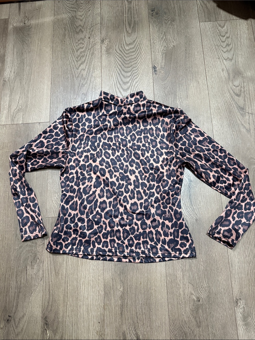 Leopard Print Long-Sleeve Top